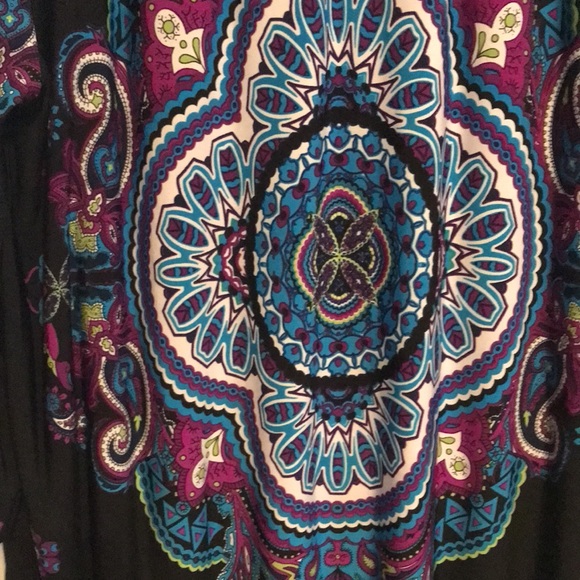 Plus size boho print top 22/24 - Picture 3 of 6